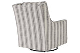 Kambria Ivory/Black Accent Chair by Ashley at Eve Furniture