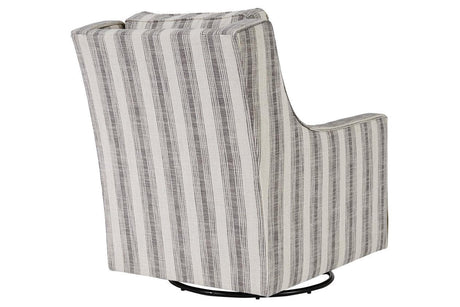 Kambria Ivory/Black Accent Chair by Ashley at Eve Furniture
