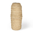 Kamli Large Beige Paper Mache Vase by Mercana at Eve Furniture