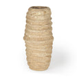 Kamli Small Beige Paper Mache Vase by Mercana at Eve Furniture