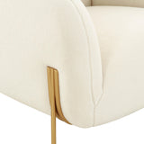 Kandra Cream Shearling Accent Chair by Inspire Me! Home Decor by TOV Furniture at Eve Furniture