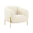Kandra Cream Shearling Accent Chair by Inspire Me! Home Decor by TOV Furniture at Eve Furniture