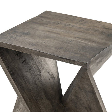 Kanis Gray End Table by Crestview at Eve Furniture
