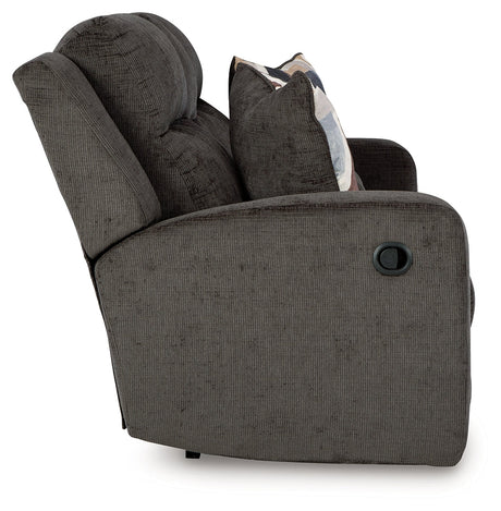 Kanlow Dusk Reclining Loveseat with Console