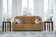 Kanlow Honey Manual Reclining Sofa by Ashley at Eve Furniture