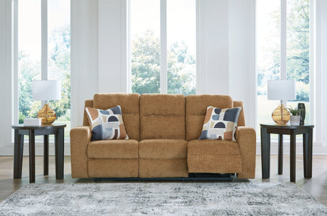 Kanlow Honey Reclining Living Room Set by Ashley at Eve Furniture