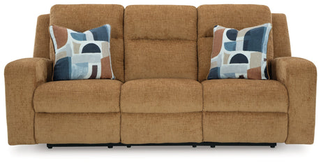 Kanlow Honey Reclining Living Room Set by Ashley at Eve Furniture