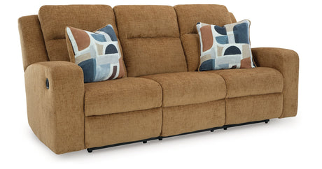 Kanlow Honey Reclining Living Room Set by Ashley at Eve Furniture