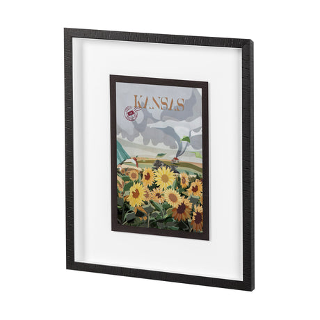 Kansas Go USA (M) by Mercana Studio a Framed Art Print Matted under Glass by Mercana at Eve Furniture