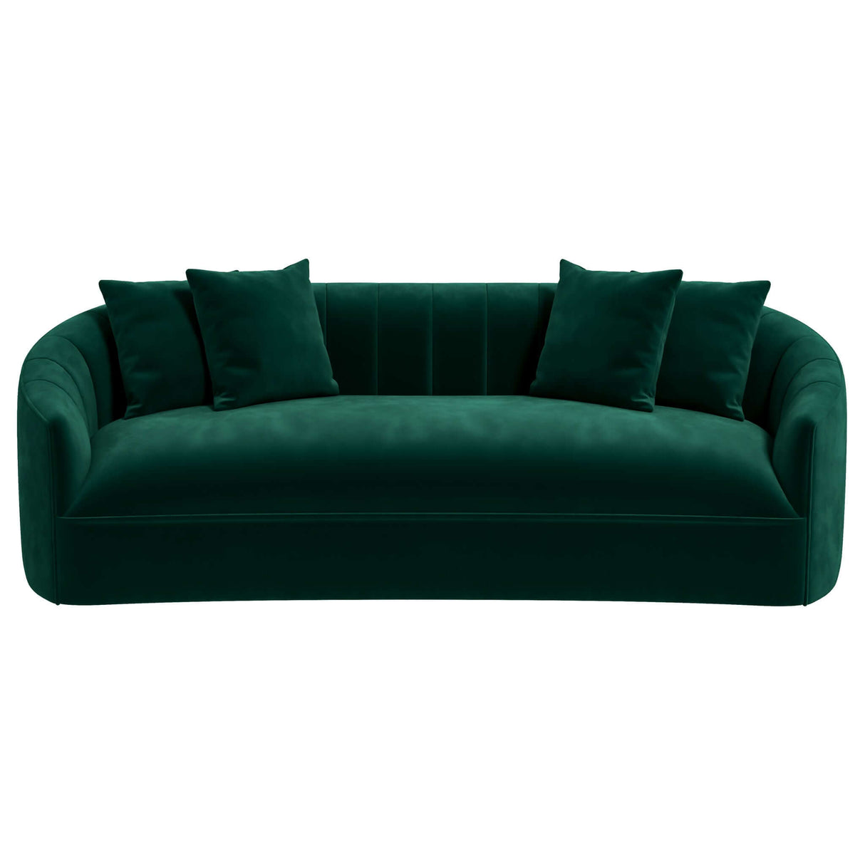 Green mid century modern sofa