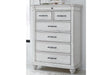 Kanwyn Whitewash Chest of Drawers by Ashley at Eve Furniture