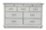 Kanwyn Whitewash Dresser by Ashley at Eve Furniture