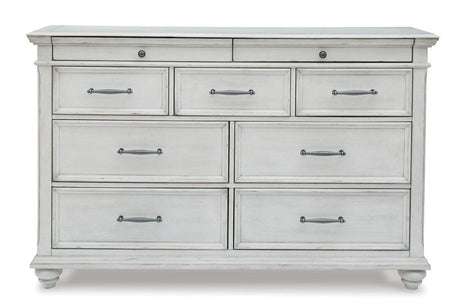Kanwyn Whitewash Dresser by Ashley at Eve Furniture