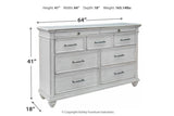 Kanwyn Whitewash Dresser by Ashley at Eve Furniture
