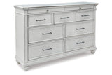 Kanwyn Whitewash Dresser by Ashley at Eve Furniture