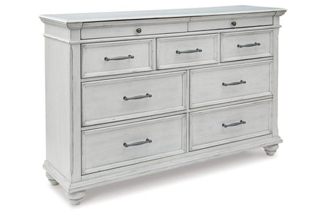 Kanwyn Whitewash Dresser by Ashley at Eve Furniture