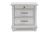 Kanwyn Whitewash Nightstand by Ashley at Eve Furniture