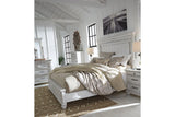 Kanwyn Whitewash Queen Panel Bed by Ashley at Eve Furniture