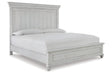Kanwyn Whitewash Queen Panel Bed by Ashley at Eve Furniture