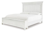 Kanwyn Whitewash Storage Panel Bedroom Set by Ashley at Eve Furniture