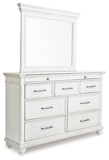 Kanwyn Whitewash Storage Panel Bedroom Set by Ashley at Eve Furniture