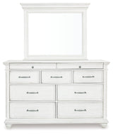 Kanwyn Whitewash Storage Panel Bedroom Set by Ashley at Eve Furniture
