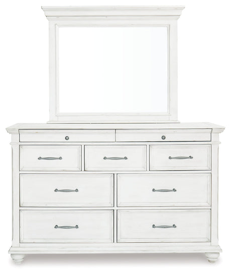 Kanwyn Whitewash Storage Panel Bedroom Set by Ashley at Eve Furniture