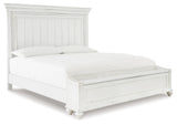 Kanwyn Whitewash Storage Panel Bedroom Set by Ashley at Eve Furniture