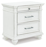 Kanwyn Whitewash Storage Panel Bedroom Set by Ashley at Eve Furniture