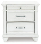 Kanwyn Whitewash Storage Panel Bedroom Set by Ashley at Eve Furniture