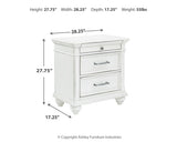 Kanwyn Whitewash Storage Panel Bedroom Set by Ashley at Eve Furniture