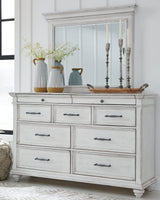Kanwyn Whitewash Storage Panel Bedroom Set by Ashley at Eve Furniture