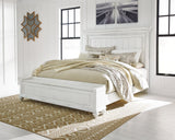Kanwyn Whitewash Storage Panel Bedroom Set by Ashley at Eve Furniture