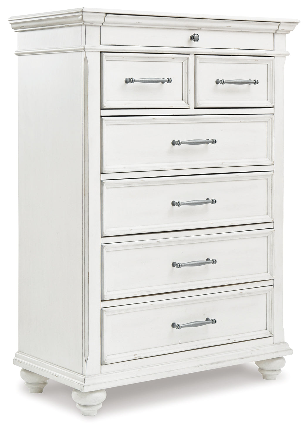 Kanwyn Whitewash Storage Panel Bedroom Set by Ashley at Eve Furniture