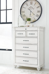 Kanwyn Whitewash Storage Panel Bedroom Set by Ashley at Eve Furniture