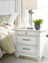 Kanwyn Whitewash Storage Panel Bedroom Set by Ashley at Eve Furniture