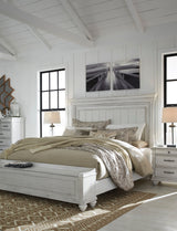 Kanwyn Whitewash Storage Panel Bedroom Set by Ashley at Eve Furniture