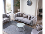 Kapadokya 3-pieces (Sofa & Loveseat & Chair) Livingroom Set in Grey by Furnia at Eve Furniture