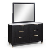 Kara Black Dresser Mirror by Crown Mark at Eve Furniture