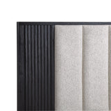 Kara Black Queen Panel Bed by Crown Mark at Eve Furniture