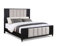 Kara Black Queen Panel Bed by Crown Mark at Eve Furniture