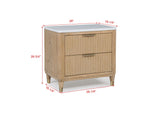Kara Cerused Natural Bedroom Set by Crown Mark at Eve Furniture