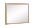 Kara Cerused Natural Dresser Mirror by Crown Mark at Eve Furniture