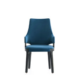 Kara Dining Arm Chair in Blue by Manhattan Comfort at Eve Furniture
