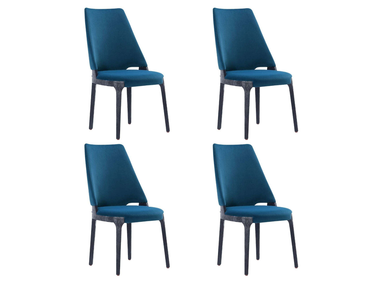 Kara Dining Side Chair in Blue (set of 4) by Manhattan Comfort at Eve Furniture