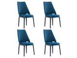 Kara Dining Side Chair in Blue (set of 4) by Manhattan Comfort at Eve Furniture