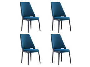 Kara Dining Side Chair in Blue (set of 4) by Manhattan Comfort at Eve Furniture