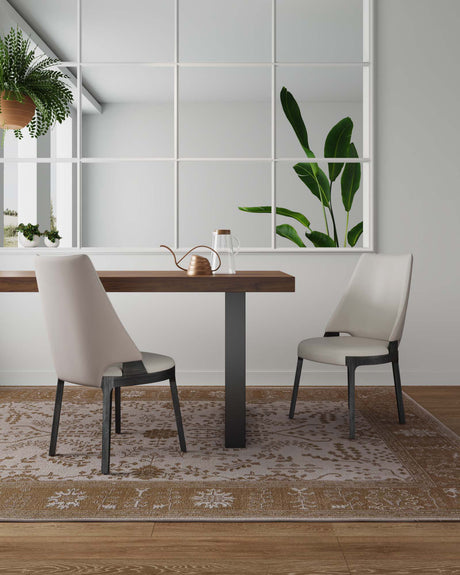 Kara Dining Side Chair in Light Grey (set of 2) by Manhattan Comfort at Eve Furniture