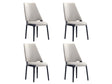 Kara Dining Side Chair in Light Grey (set of 4) by Manhattan Comfort at Eve Furniture