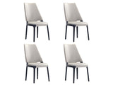 Kara Dining Side Chair in Light Grey (set of 4) by Manhattan Comfort at Eve Furniture